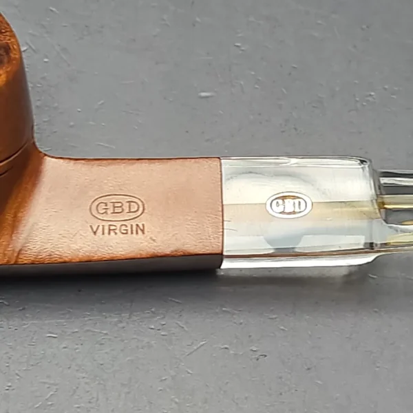 GBD Pre-1980s Virgin Smooth Bulldog w/ Perspex Estate Briar Pipe, English Estates - Image 9