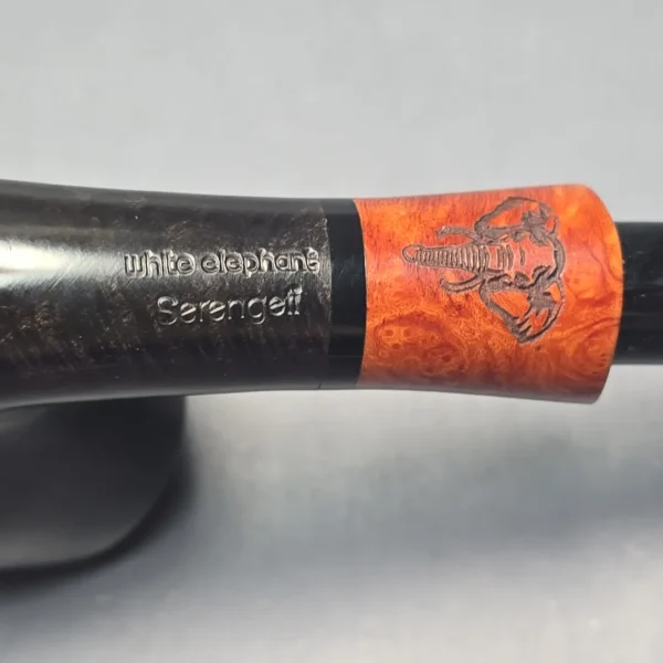 White Elephant Serengeti Smooth Bent Billiard (9mm) (Unsmoked Estate) - Image 11