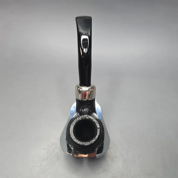 Peterson Army Filter 03 Sandblasted Apple w/ Nickel Briar Pipe, New, 9mm - Image 9
