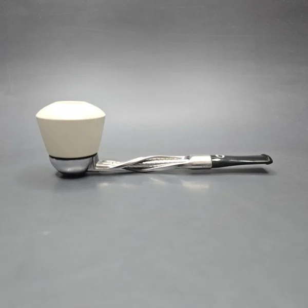 Falcon Classic w/ MBSD Meerschaum Dublin Block Meerschaum Bowl Pipe, New - Image 3