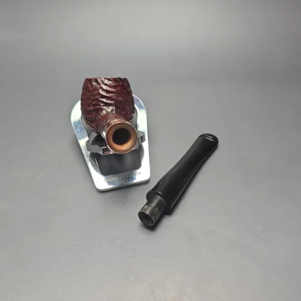 Peterson 2025 Christmas Pipe 87 Rusticated Apple with Copper (Unsmoked Estate) - Image 13
