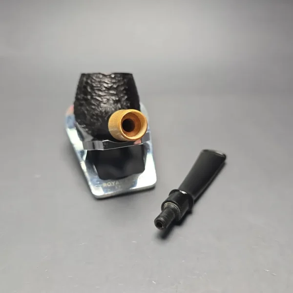 MBSD Briars by Piero Vitale Black Rusticated Author w/ Boxwood, Briar Pipe, New - Image 14