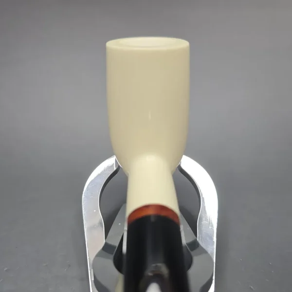 MBSD Meerschaum Deluxe Smooth Stack Billiard Block Meerschaum Pipe, Briar-Mortise, New - Image 7