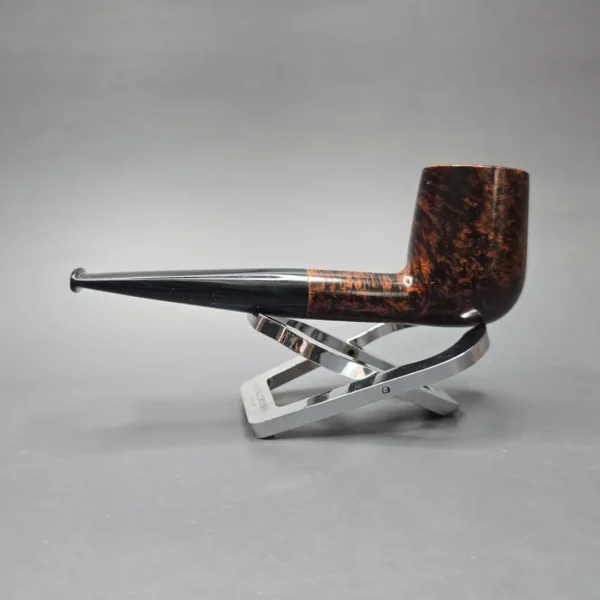 Herriot Pipes Smooth Contrast Billiard Handmade Briar Pipe, New - Image 4