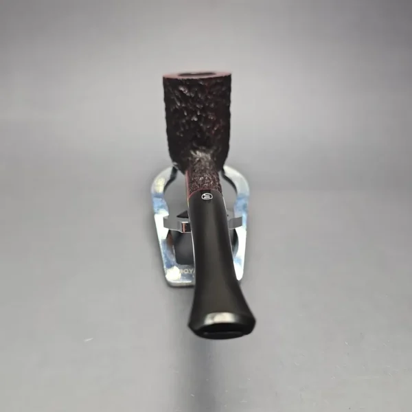 James Upshall Bark EXL Partially Rusticated Stack Billiard Estate Briar Pipe, Unsmoked - Image 5
