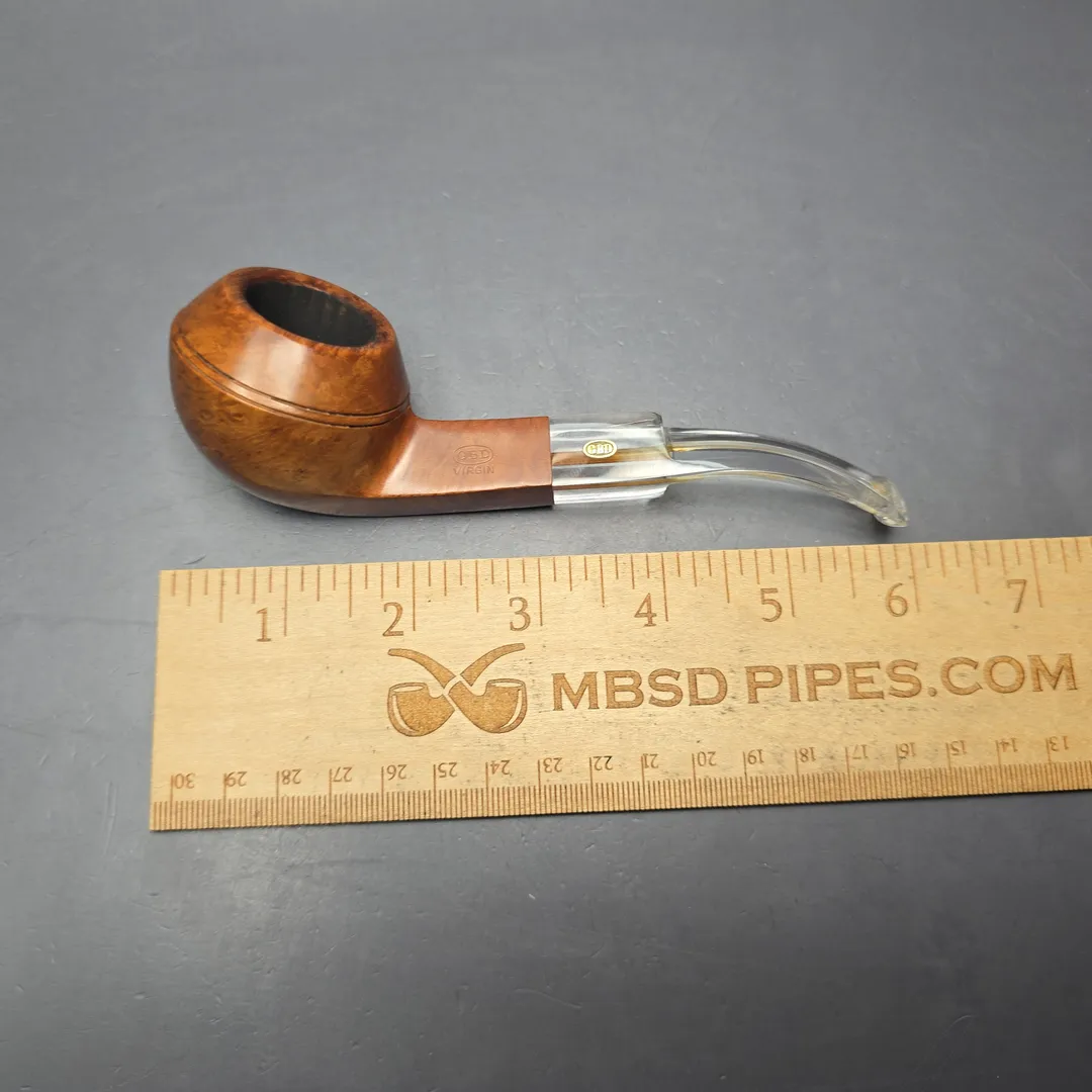 GBD Pre-1980s Virgin Smooth Bulldog w/ Perspex Estate Briar Pipe, English Estates - Image 2