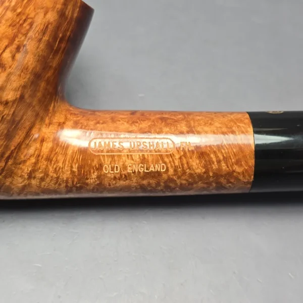 James Upshall Empire Old England Magnum Smooth Long Shank Bent Billiard Estate Briar Pipe, Unsmoked - Image 12