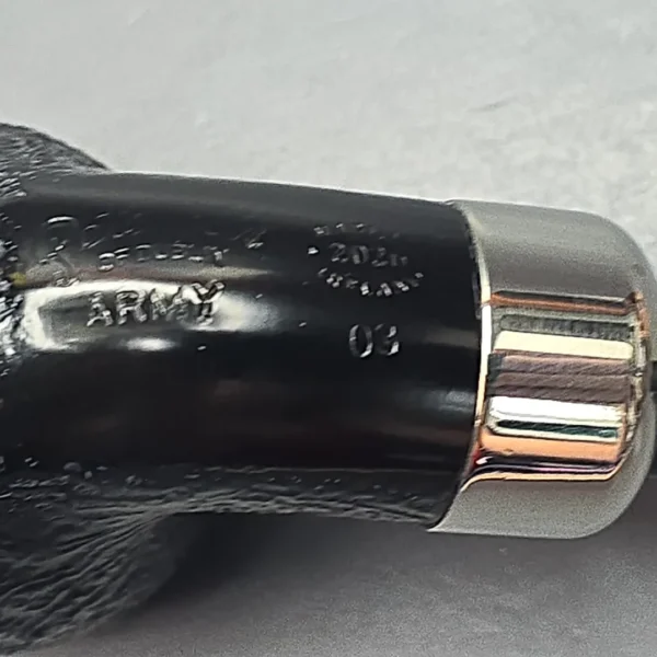Peterson Army Filter 03 Sandblasted Apple w/ Nickel Briar Pipe, New, 9mm - Image 11