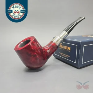 Vauen O'Timer 236 Smooth Silver Spigot Brandy Estate Briar Pipe, Unsmoked, 9mm