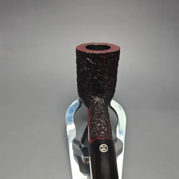 James Upshall Bark EXL Partially Rusticated Stack Billiard Estate Briar Pipe, Unsmoked - Image 6