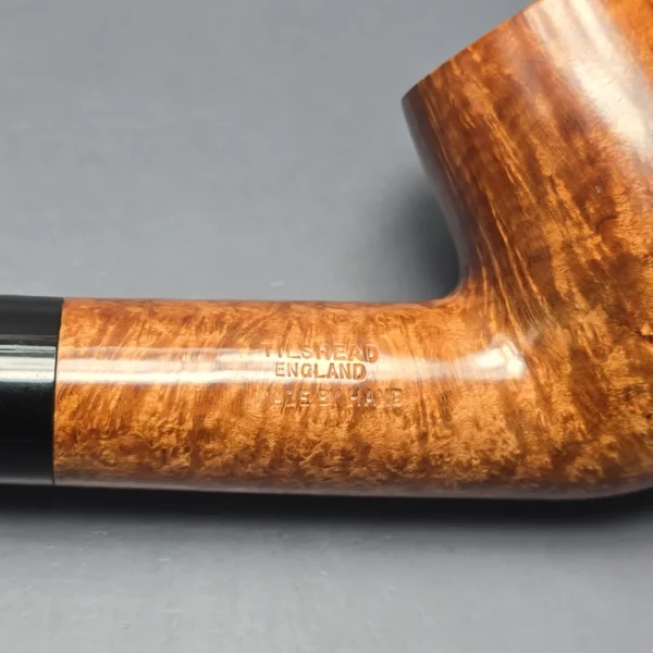 James Upshall Empire Old England Magnum Smooth Long Shank Bent Billiard Estate Briar Pipe, Unsmoked - Image 11
