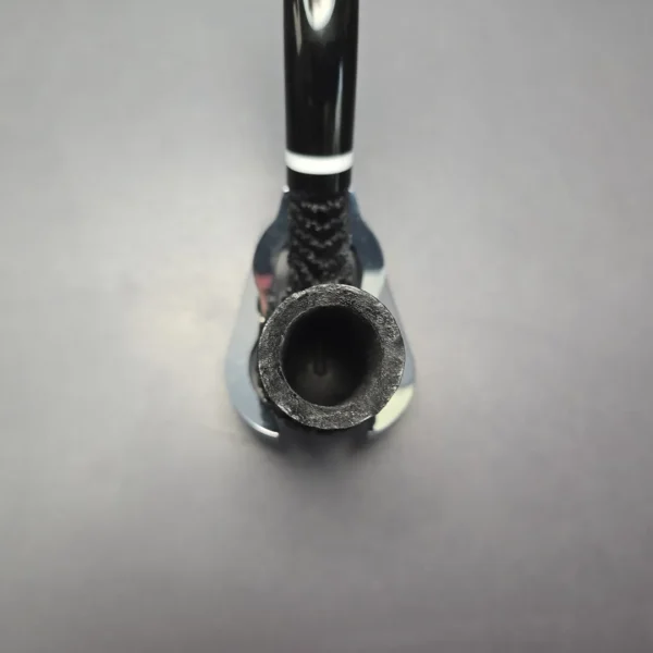 Eclesias Pipes "Dragon Scale" Sandblasted Bent Stack Handmade Briar Pipe, New - Image 6