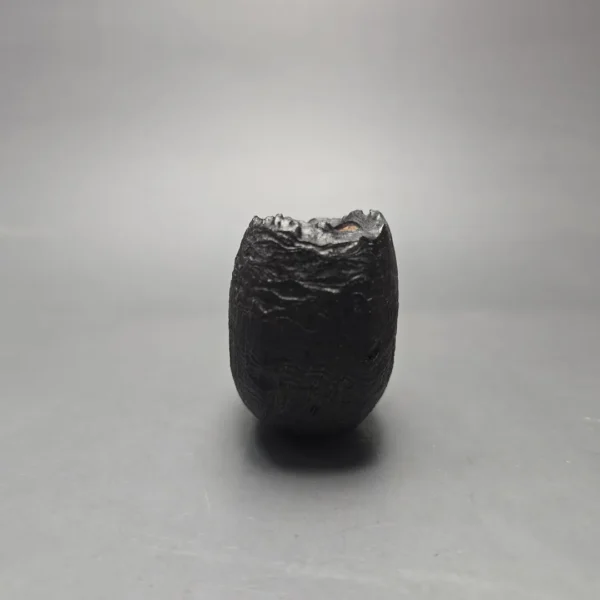 Peter Toth Black Sandblasted Panel Blowfish Handmade Briar Pipe, New - Image 3