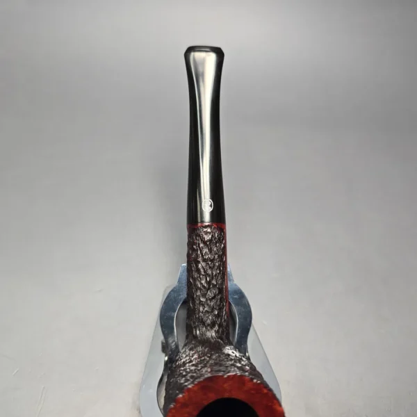 James Upshall Bark EXL Partially Rusticated Stack Billiard Estate Briar Pipe, Unsmoked - Image 8
