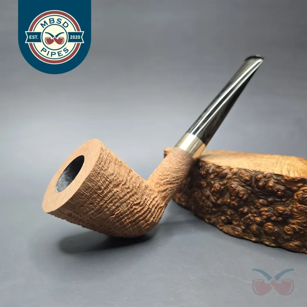 Pipe Tristan Natural Sandblasted Dublin with Silver (New)