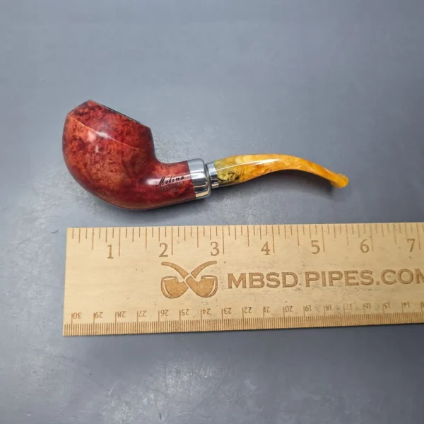 Molina Ambra 103 Smooth Rhodesian Briar Pipe, New, 9mm - Image 12