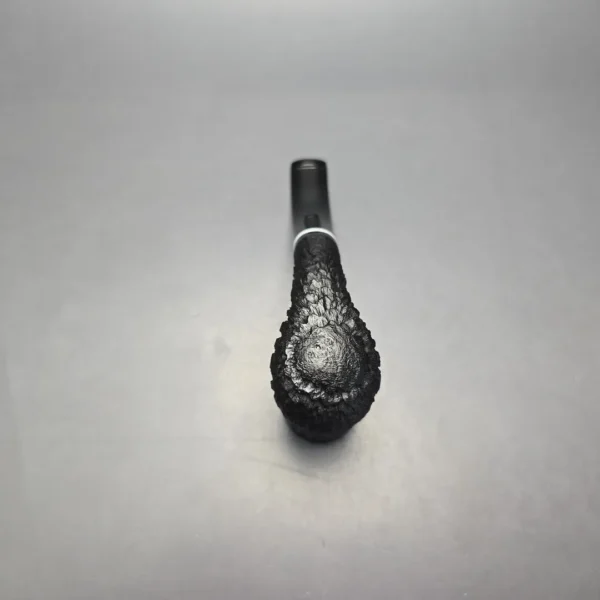 Eclesias Pipes "Dragon Scale" Sandblasted Bent Stack Handmade Briar Pipe, New - Image 9