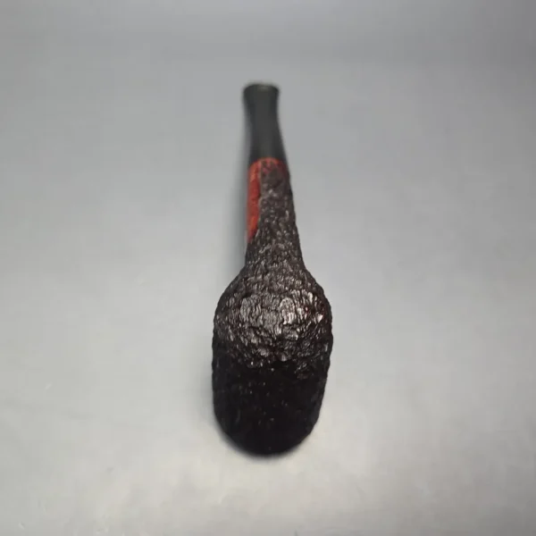 James Upshall Bark EXL Partially Rusticated Stack Billiard Estate Briar Pipe, Unsmoked - Image 10