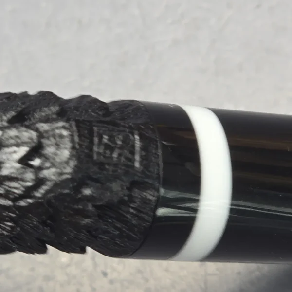 Eclesias Pipes "Dragon Scale" Sandblasted Bent Stack Handmade Briar Pipe, New - Image 10
