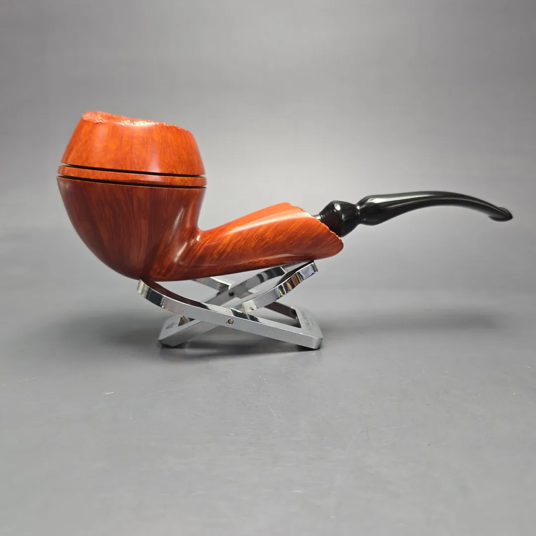 Johs Giant Smooth Freehand Rhodesian Estate Briar Pipe, Unsmoked - Image 2