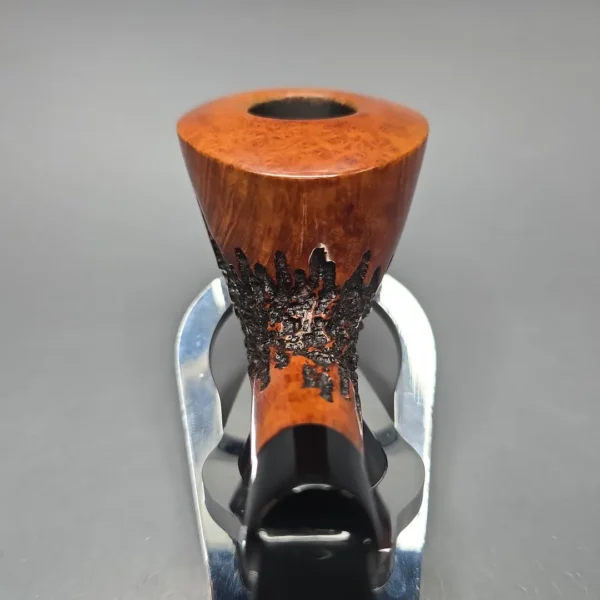 Stanwell (Pre-2010) Rustico 217 Partially Rusticated Dublin Estate Briar Pipe, Danish Estates - Image 6