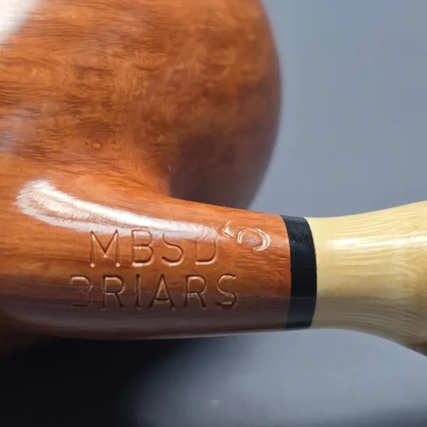 MBSD Briars Modern Masters 1 Smooth Peewit w/ Bamboo Handmade Briar Pipe, New - Image 12