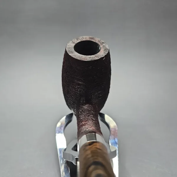 Pipe Tristan Magnum Sandblasted LC w/ Silver Handmade Briar Pipe, New - Image 6