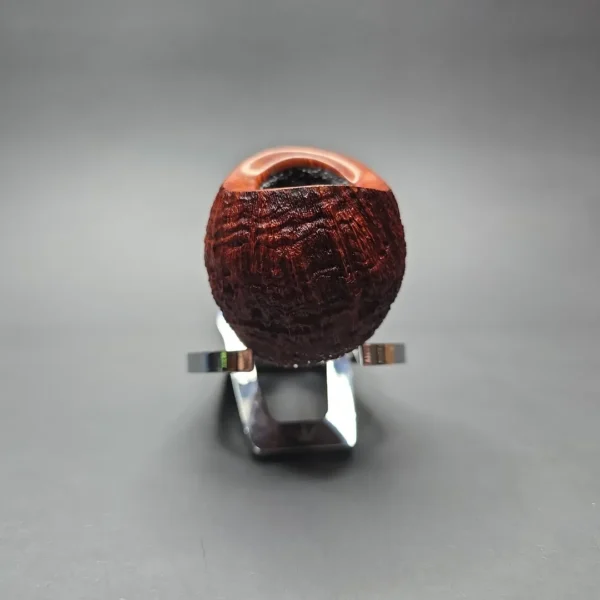 Papa Bear's Pipes by Tim Beaumont Sandblasted Egg w/ Mammoth Handmade Briar Pipe, New - Image 3