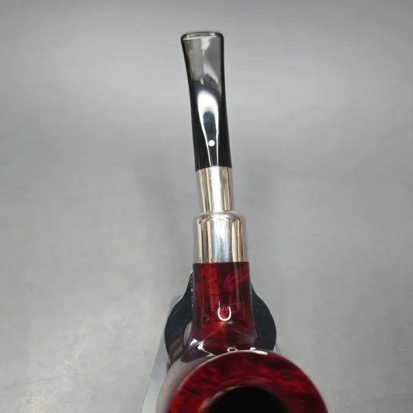 Vauen O'Timer 236 Smooth Silver Spigot Brandy Estate Briar Pipe, Unsmoked, 9mm - Image 8
