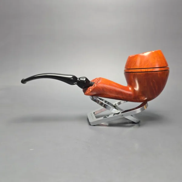 Johs Giant Smooth Freehand Rhodesian Estate Briar Pipe, Unsmoked - Image 4