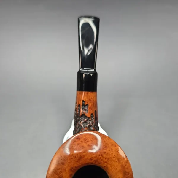 Stanwell (Pre-2010) Rustico 217 Partially Rusticated Dublin Estate Briar Pipe, Danish Estates - Image 8