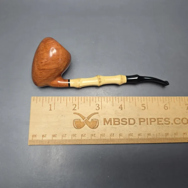 MBSD Briars Modern Masters 1 Smooth Peewit w/ Bamboo Handmade Briar Pipe, New - Image 14