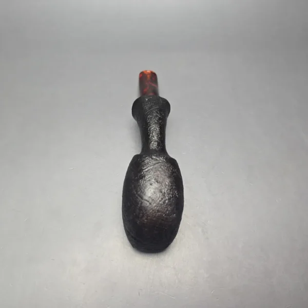 Peter Toth Black Sandblasted Panel Blowfish Handmade Briar Pipe, New - Image 10