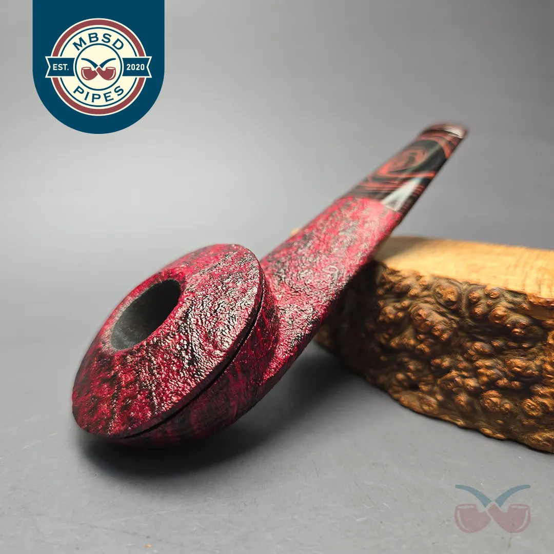Eclesias Pipes Contrast Sandblasted Eskimo Handmade Briar Pipe, New