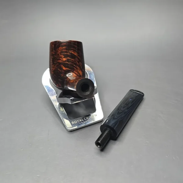 Herriot Pipes Smooth Contrast Billiard Handmade Briar Pipe, New - Image 14