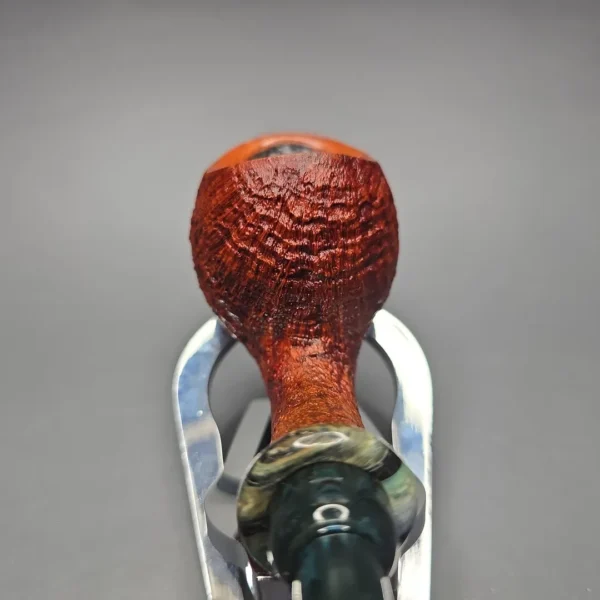 Papa Bear's Pipes by Tim Beaumont Sandblasted Egg w/ Mammoth Handmade Briar Pipe, New - Image 5