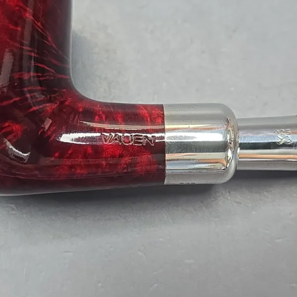 Vauen O'Timer 236 Smooth Silver Spigot Brandy Estate Briar Pipe, Unsmoked, 9mm - Image 11