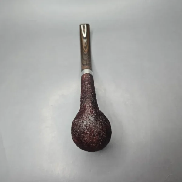 Pipe Tristan Magnum Sandblasted LC w/ Silver Handmade Briar Pipe, New - Image 10