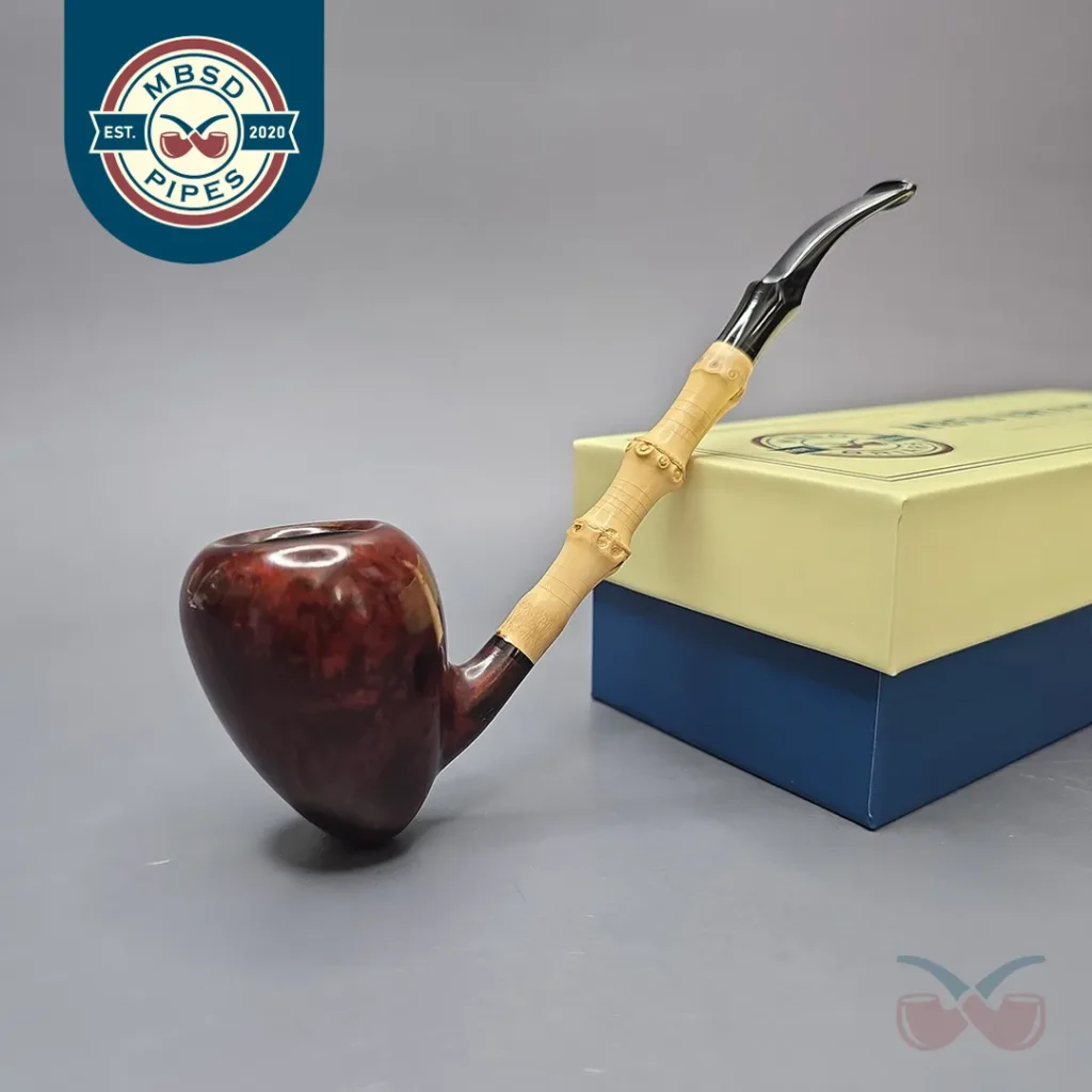 MBSD Briars Modern Masters 1 Smooth Peewit w/ Bamboo Handmade Briar Pipe, New