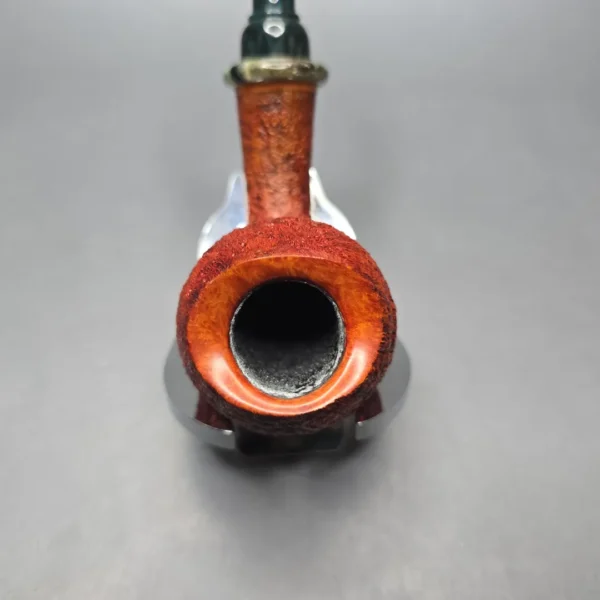 Papa Bear's Pipes by Tim Beaumont Sandblasted Egg w/ Mammoth Handmade Briar Pipe, New - Image 8