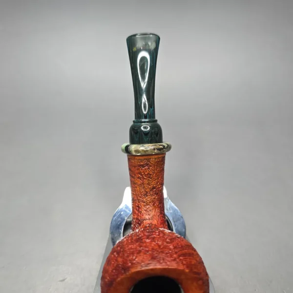Papa Bear's Pipes by Tim Beaumont Sandblasted Egg w/ Mammoth Handmade Briar Pipe, New - Image 7