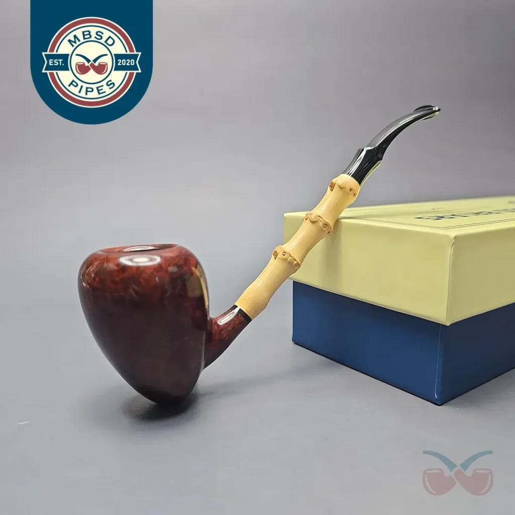 MBSD Briars Modern Masters 1 Smooth Peewit w/ Bamboo Handmade Briar Pipe, New