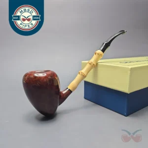 MBSD Briars Modern Masters 1 Smooth Peewit w/ Bamboo Handmade Briar Pipe, New