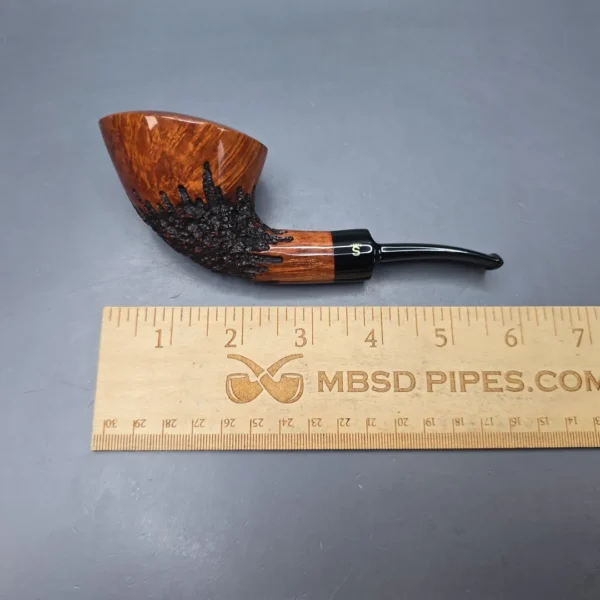 Stanwell (Pre-2010) Rustico 217 Partially Rusticated Dublin Estate Briar Pipe, Danish Estates - Image 12