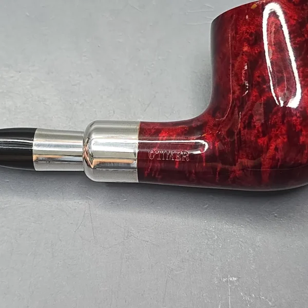 Vauen O'Timer 236 Smooth Silver Spigot Brandy Estate Briar Pipe, Unsmoked, 9mm - Image 13