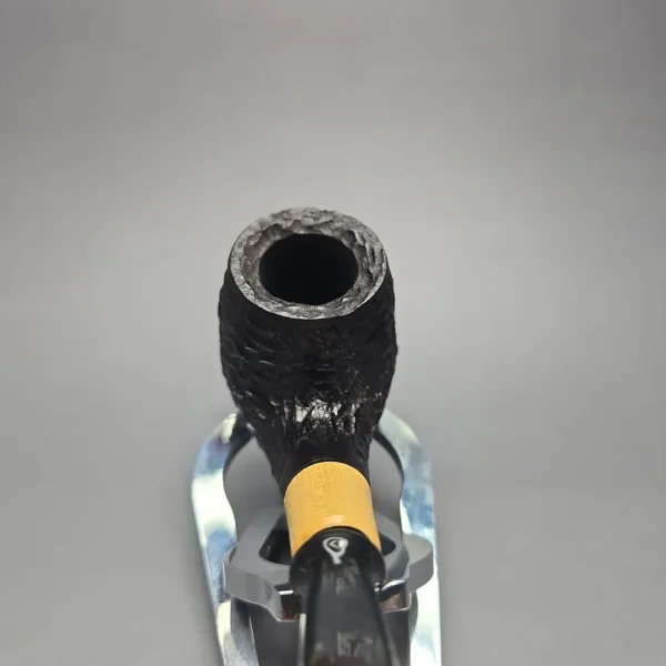 MBSD Briars by Piero Vitale Black Rusticated Brandy w/ Boxwood, Briar Pipe, New - Image 6