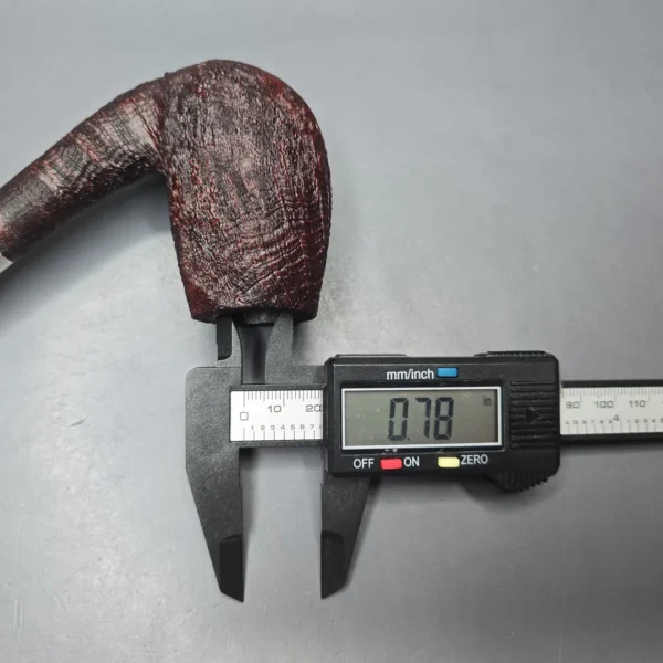 Pipe Tristan Magnum Sandblasted LC w/ Silver Handmade Briar Pipe, New - Image 13