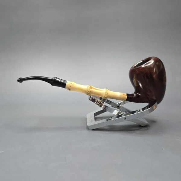 MBSD Briars Modern Masters 1 Smooth Peewit w/ Bamboo Handmade Briar Pipe, New - Image 3
