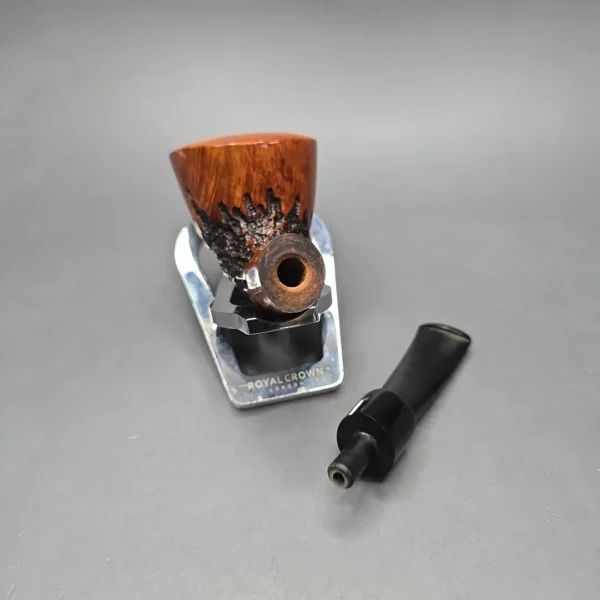 Stanwell (Pre-2010) Rustico 217 Partially Rusticated Dublin Estate Briar Pipe, Danish Estates - Image 14