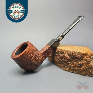GBD Pre-1980s Militaire 9488 Sandblasted Paneled Pot w/ Vulcanite Estate Briar Pipe, English Estates